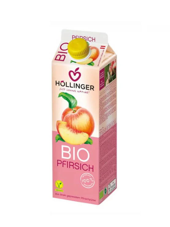 Breskov Sok Tetrapak – Ekološki 1000ml Hollinger