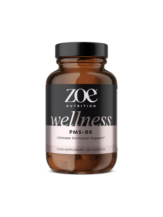 Zoe Nutrition PMS-B6 v embalaži vsebuje 60 kapsul