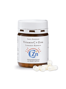 Vitamin C + Cink kapsule s počasnim sproščanjem – 60 kapsul Krauterhaus